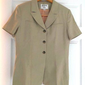 Kasper Women's Beige Suit Jacket / Blazer Jacket  Sz  10P Versatile Business